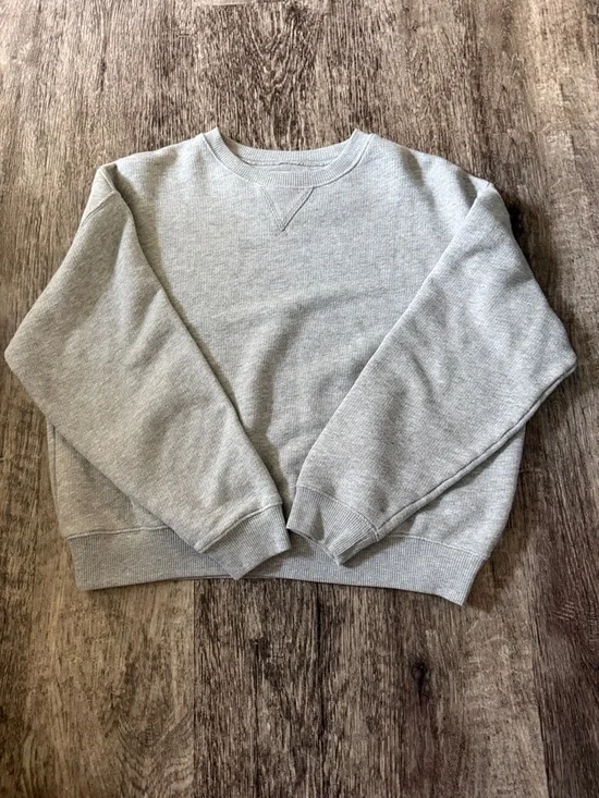 Classic women Crewneck Sweatshirt - Light Gray - Picture 1 of 1